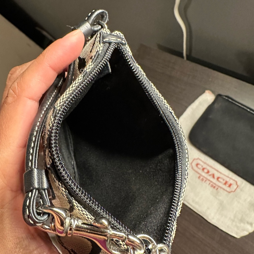 Coach Black and Black/Grey Wristlet Set - Picture 3 of 4